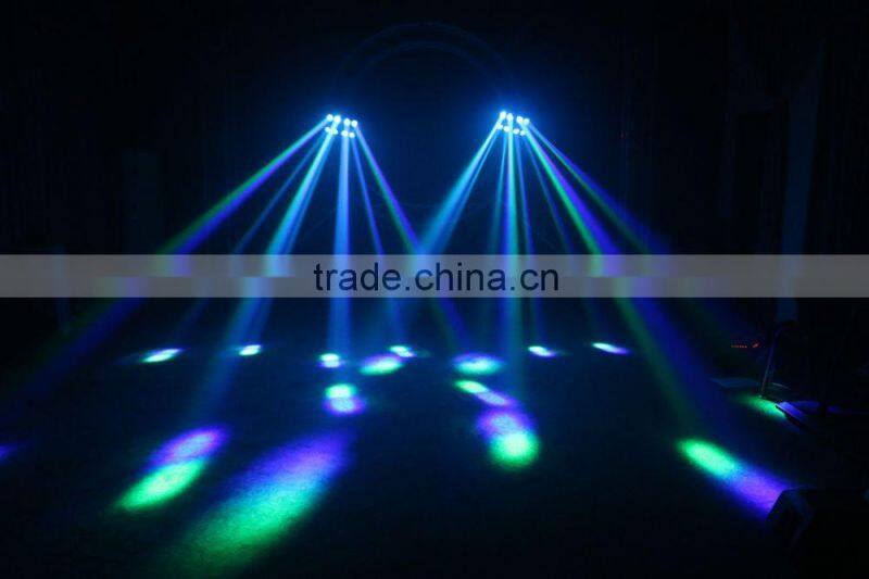 8 head dmx led moving beam spider disco stage use multi funtion bar lights