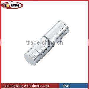 Brass small door knob for glass shower door