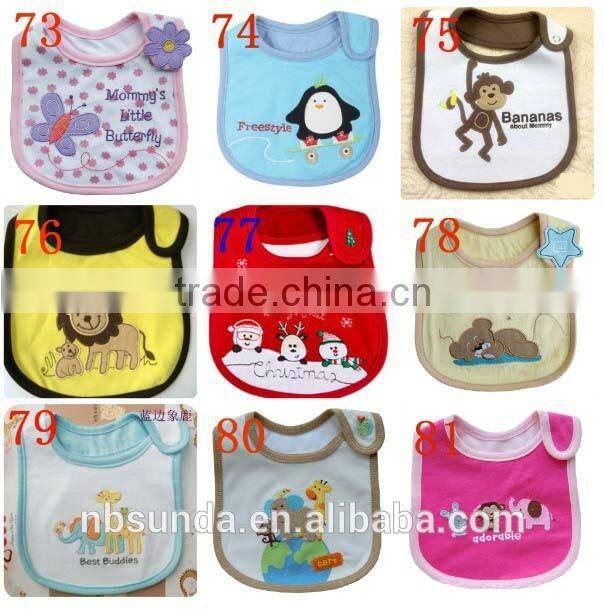 Hot sale customizable cotton baby bibs wholesale