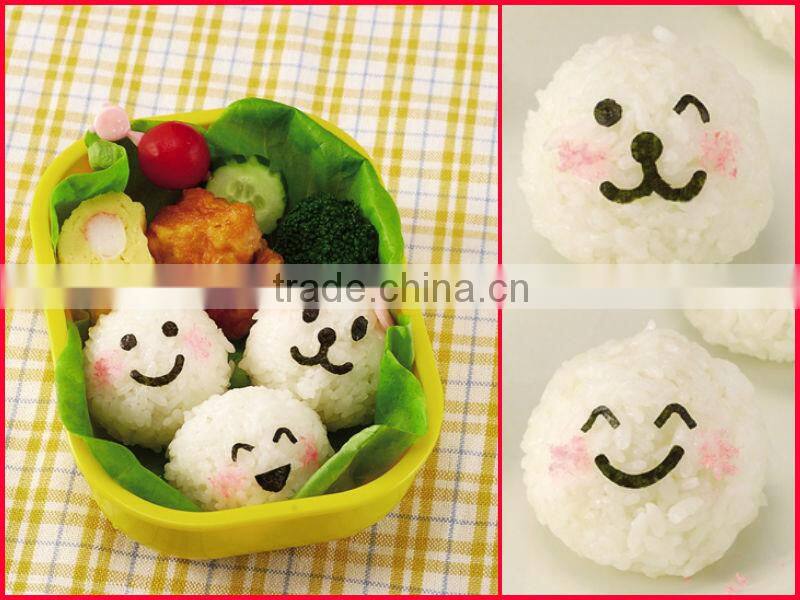 japanese kitchen table accesory ware utensil decoration tool lunch children food gift toy bento box smiley face seaweed puncher