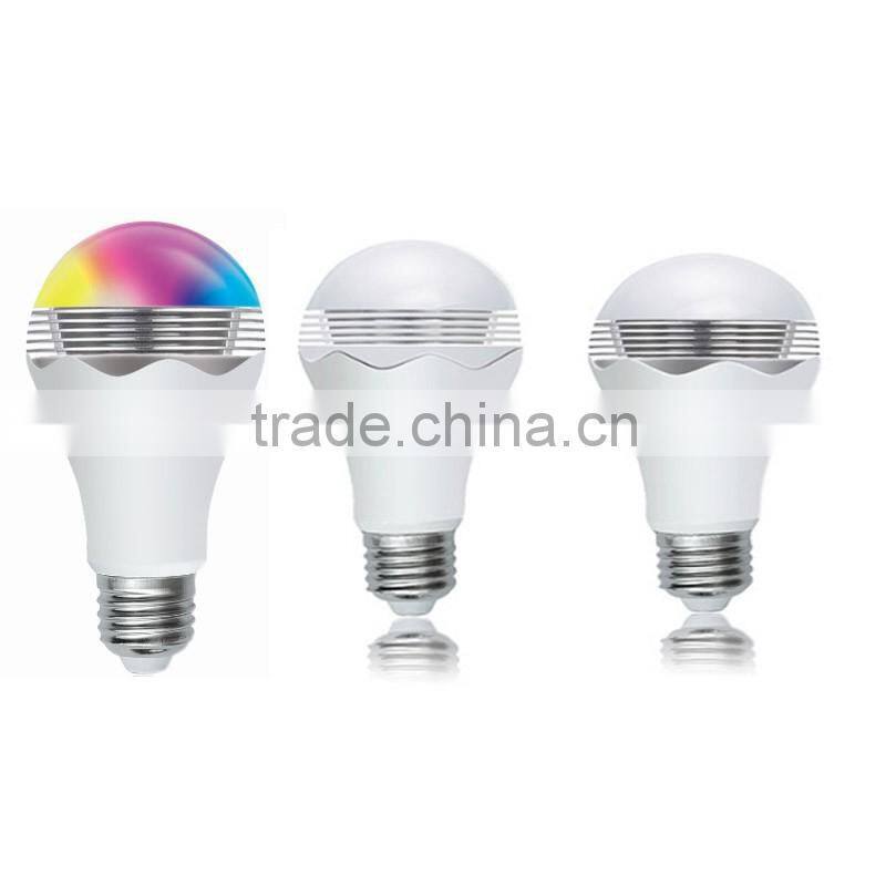 Bluetooth Musical Wifi Controlled Led Color Smart Light Bulb 5w E27 Rgbw Musical LED Bulb Smart Led Bulbs