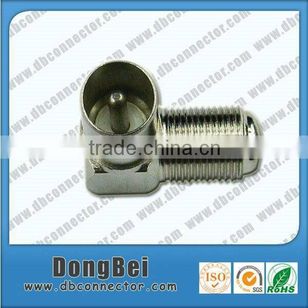 TV plug adapter right angle pal male to f female connector