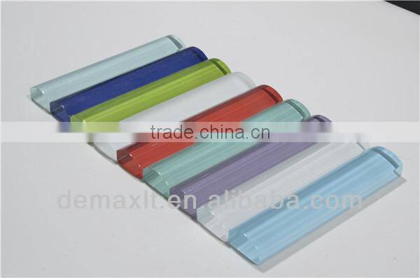 Swimming pool edge decoration glass border design