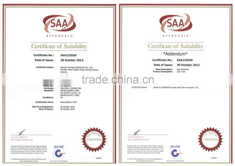 T8 Led tube lights, 18W 1.2m Tube With CE& Rohs approval