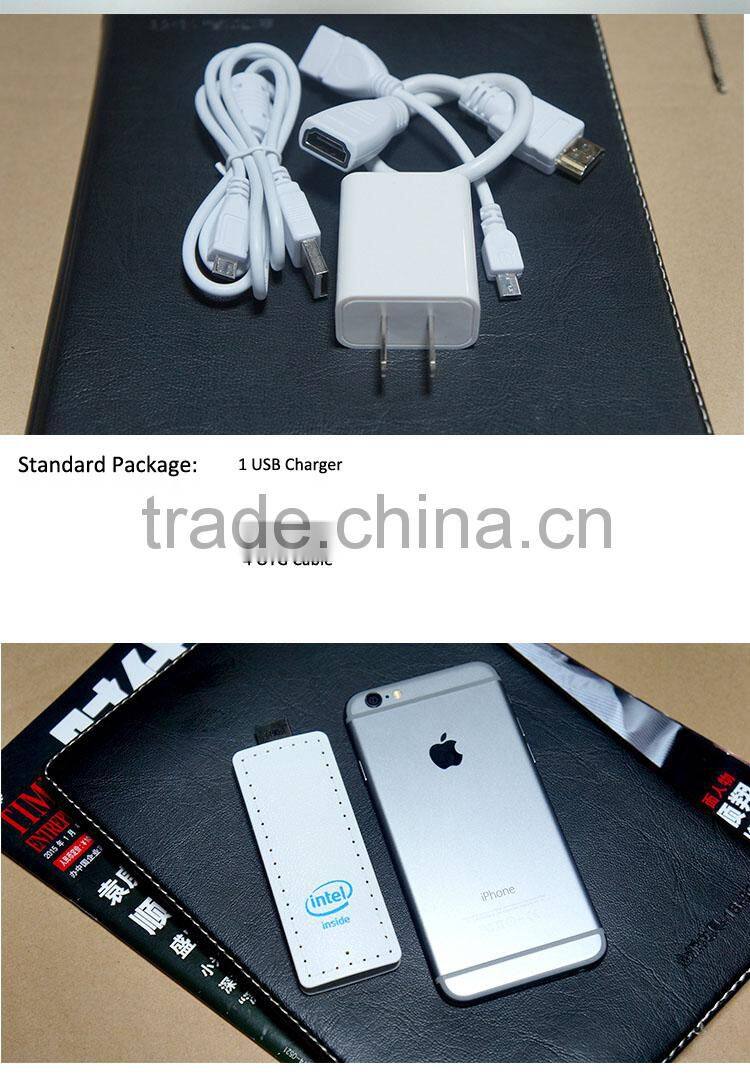 Intelligent Computer Stick intel Mini PC Win 8.1 with Legal Key ID Z3735F intel atom mini pc