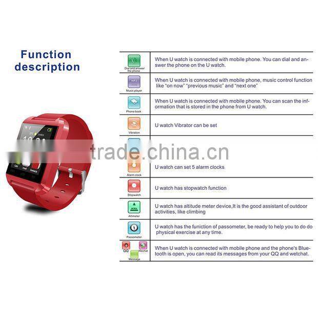 New U8 Bluetooth Smart Wrist Watch Phone Mate For IOS Android iphone Samsung HTC