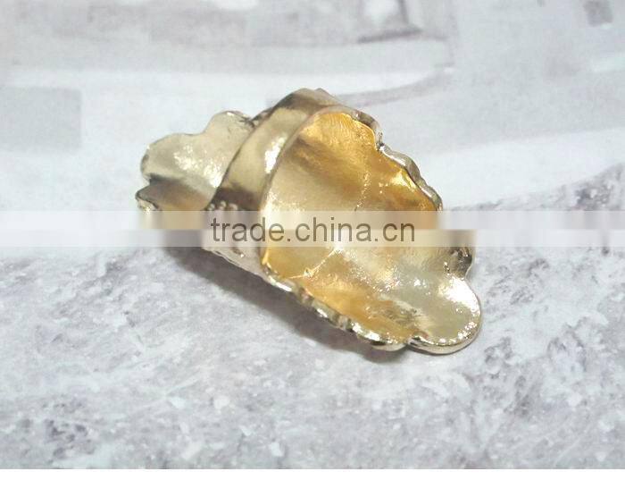 Punk Metal Carved Flower 3 Colors Retro Design Rings
