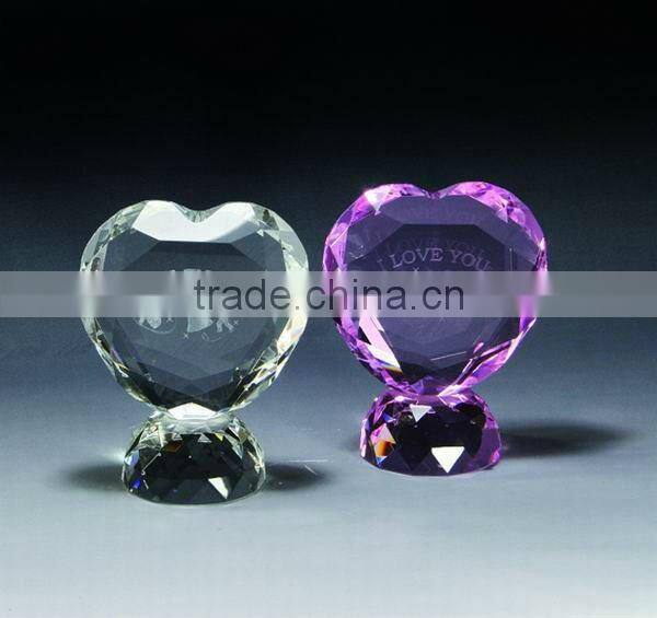 pure heart crystal diamond laser for wedding gift(R-0170)