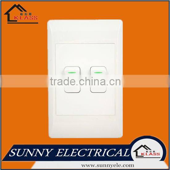 new design south africa style 2 gang switch IEC SABS