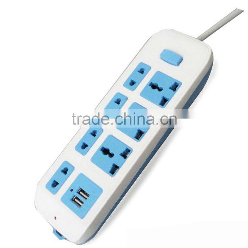 8 Way Household High Power Universal USB Power Extension Socket