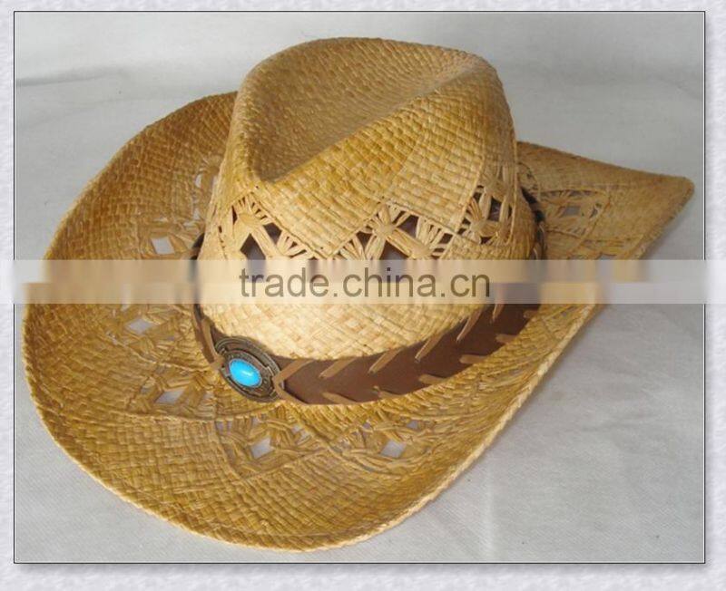 Wholesale fashionable men's straw beach hat