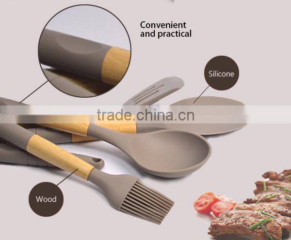 FDA LFGB Food Grade Wholesale Silicone Personalized Kitchen Utensil Set Modern Baking Cooking Tools Best Selling Products