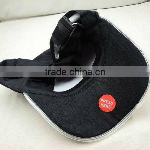 Led fiber optic hats and caps for promotion