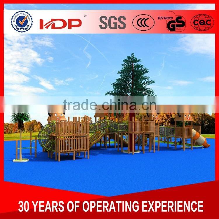 New product creative outdoor wooden playground equipment price