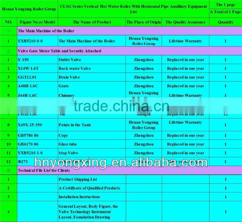 Vertical Atmospheric Pressure China Oil / Gas Wood Fired Hot Water Boiler