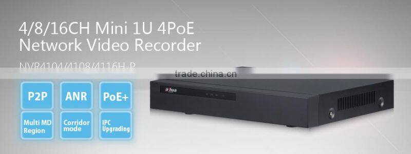8 channels 4 poe nvr for dahua h.264 nvr kits NVR4108H-P onvif hdmi