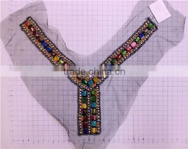 Fashion New Arrival Beaded Collar Neckline