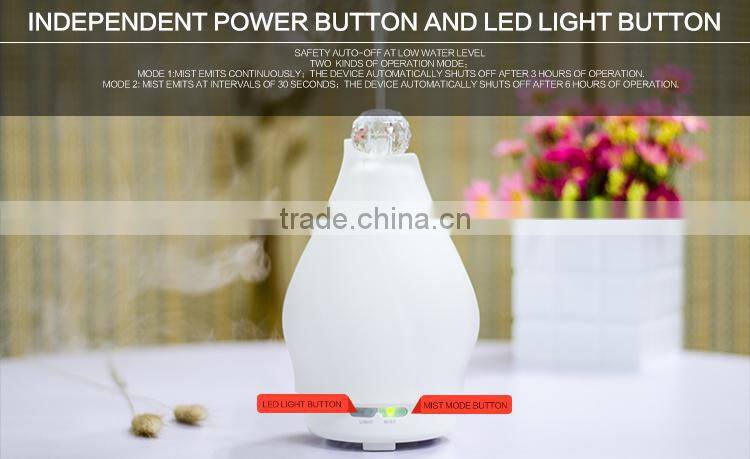Guangdong manufacture new arriving high-quality Polystone scent oil humidifier ultrasonic/100ml aroma diffuser with timer