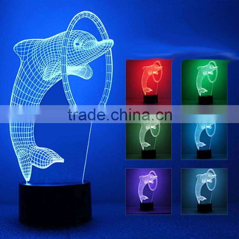Customizable 7 Colors Light Flashing LED Night Light Creative Acrylic Decoration Night Light For Halloween Christmas