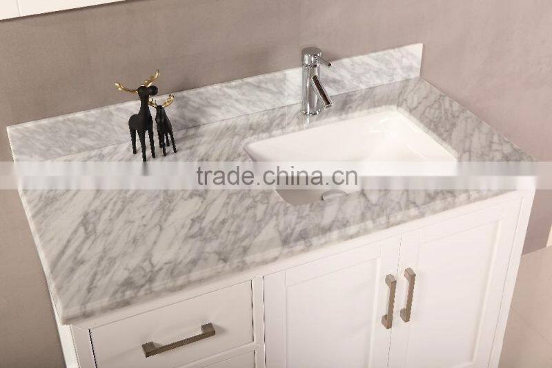40 inch matte white bathroom vanity with CUPC sink