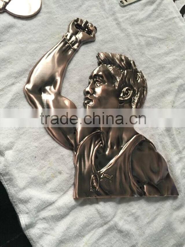 Bronze portrait die casting metal craft OEM