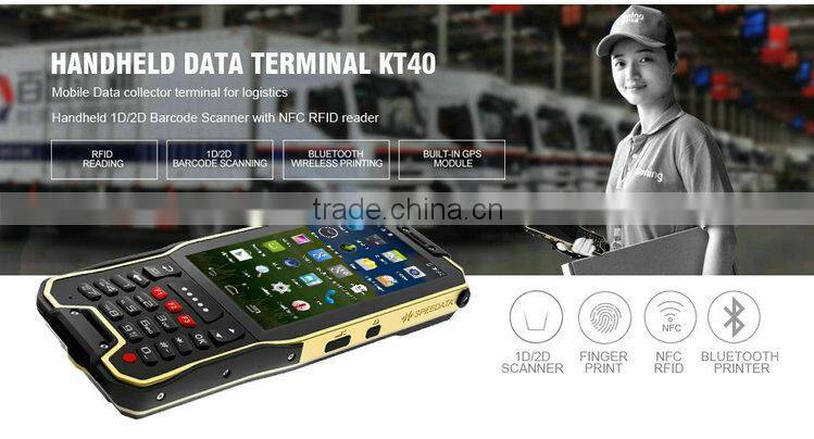 Super 4.0 inch FHD LCD Screen android barcode scanner cheap holder device handheld with 3G wireless