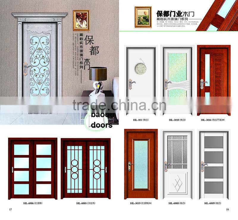 Excellent quality solid single wood door wood door price 2016