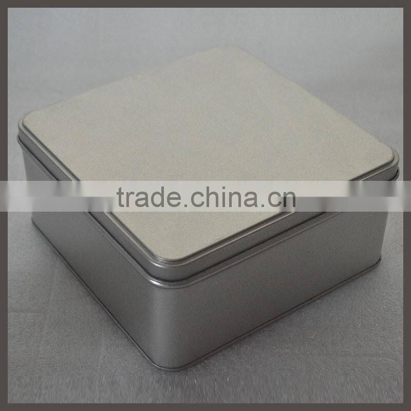 Square metal Tin Box/Small square biscuit tin can/Hot sale square candy tin can/Painted square tin cans for canning