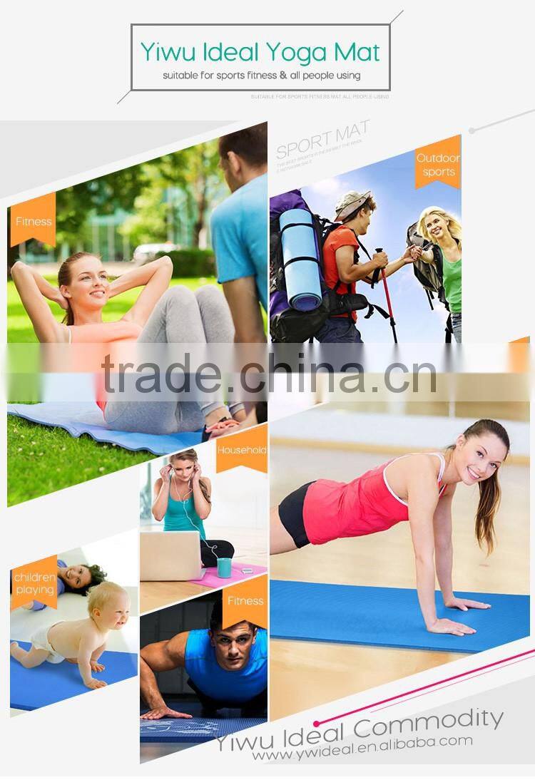 Eco-friendly Colorful Anti-slip Fancy TPE Yoga Mat