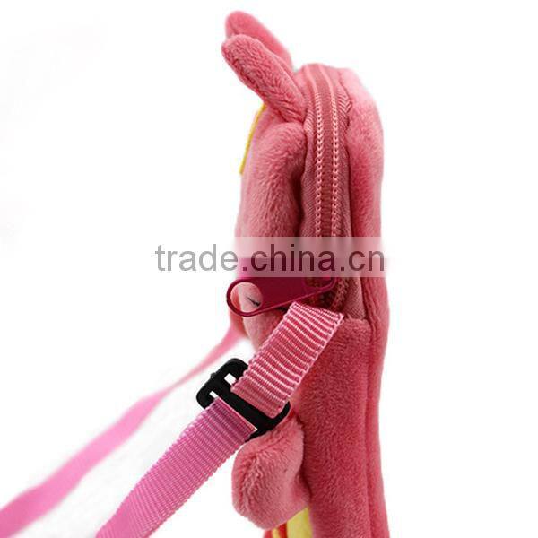 Mix design wholesale plush cute cartoon kids school bag cartoon kids bag