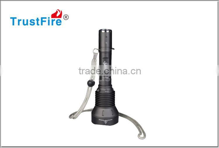 Waterproof searchlight 1000LM TrustFire X9 aluminum Police XML T6 led emergency flashlight,5 modes rechargeable flashlight