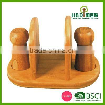 High quality bamboo pepper shaker,spice shaker,pepper and salt shaker wholesale
