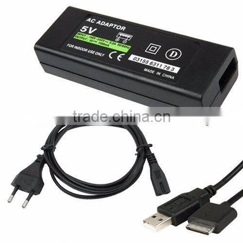 EU Home Wall Charger AC Adapter Power Cable for PSP GO AC Power Adapter