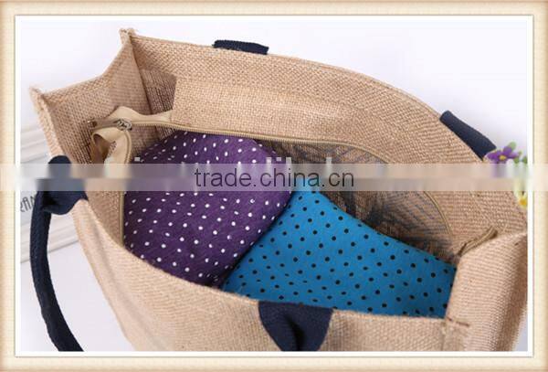 Eco-friendly promotional jute shopping bag,jute tote bag