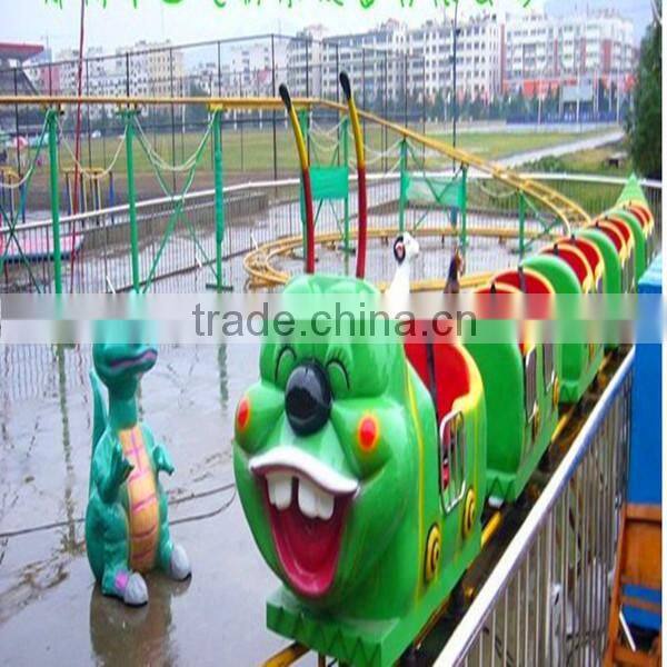 China manufacturer amusement rides kiddie caterpillar roller coaster for sale