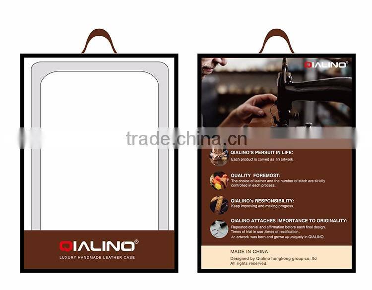 QIALINO RFID Blocking Wallet Luxury Ostrich Leather brand wallet handbag