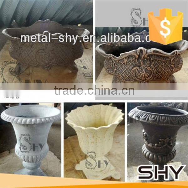 garden cast iron flowerpot for decoration