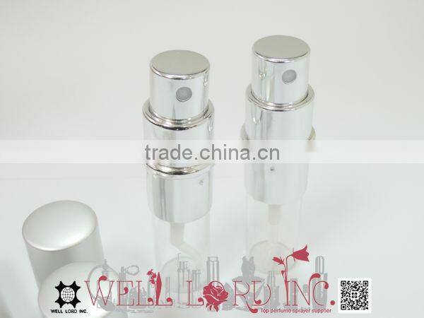 Shinning Silver high quality dual head plastic spray bottle