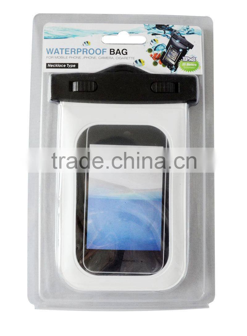 Camping and Hiking Mobile Phone Case for Water/Dust/Mud/Snow-Resistant, 100% Waterproof Dry Bag for Smart Phone