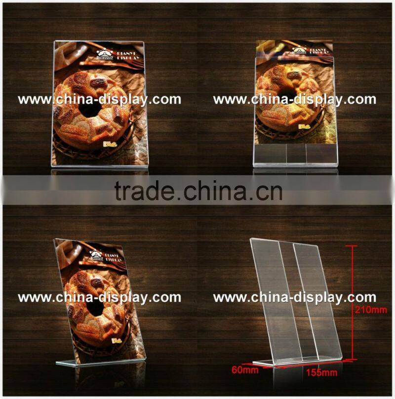High Quality A4 Acrylic Menu Holder