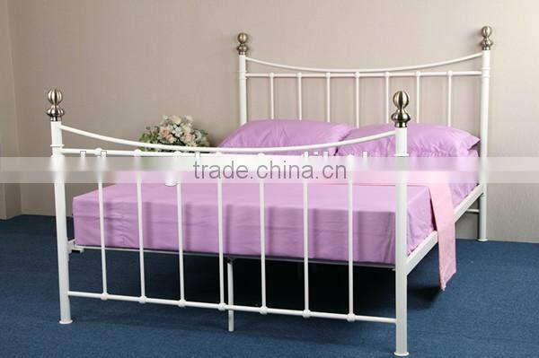 modern iron king bed furniture for bedroom