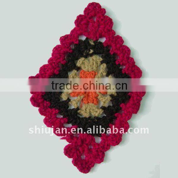 Cotton crochet knitting flower