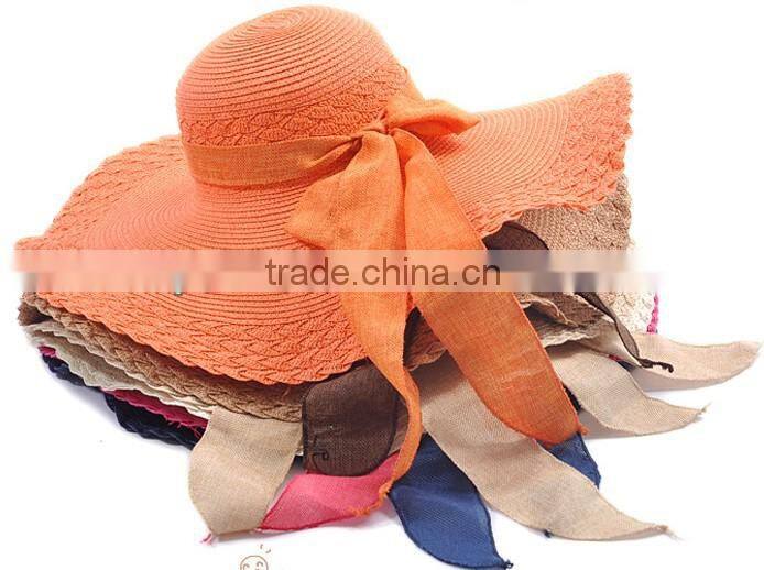 Fashion summer straw hat for girls