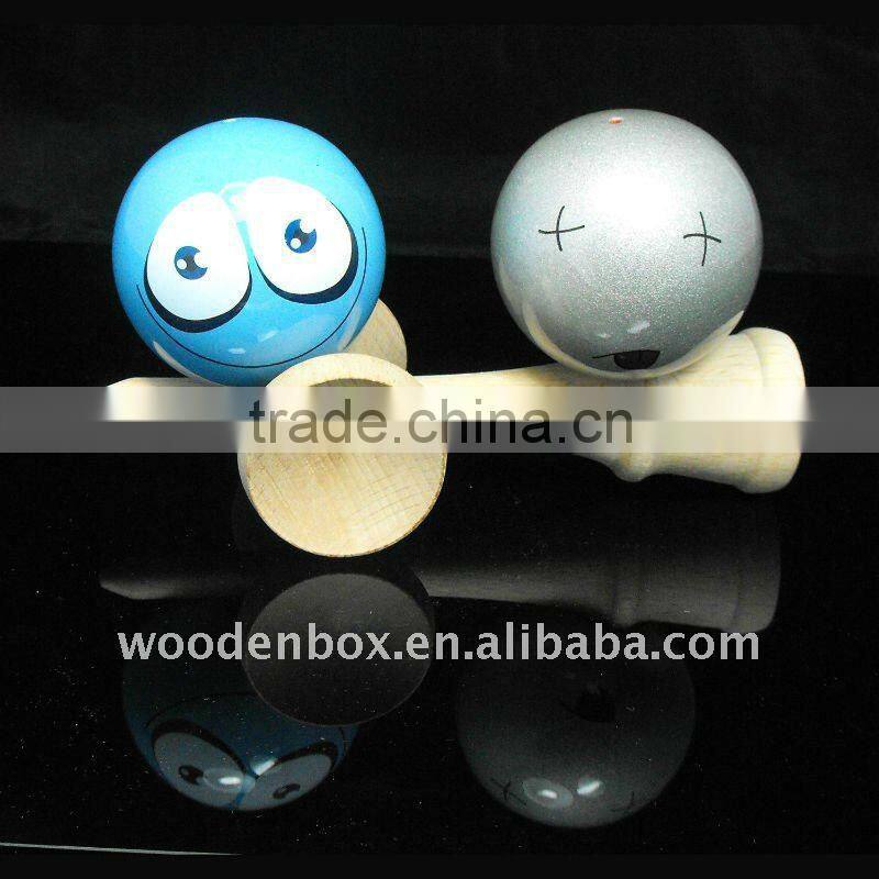 Cup & Ball Kendama Japanese Wooden Educational Skills Tricks Pocket Toy Traditional Wood Game