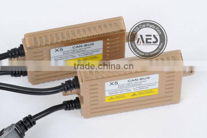 Hot sales Car lighting system HID canbus ballast 55w 12v, Auto Golden canbus ballst X3 X5