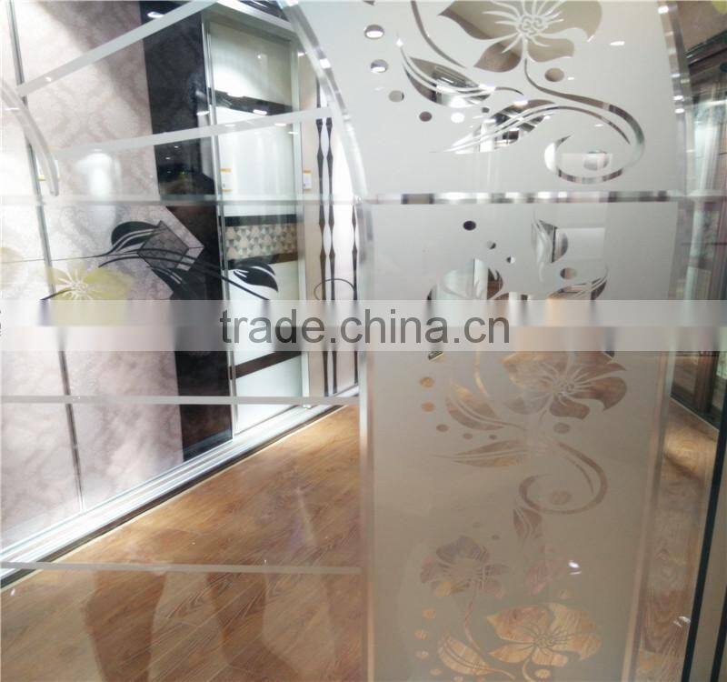 biggest art glass factories in china 4mm shower Art Glass