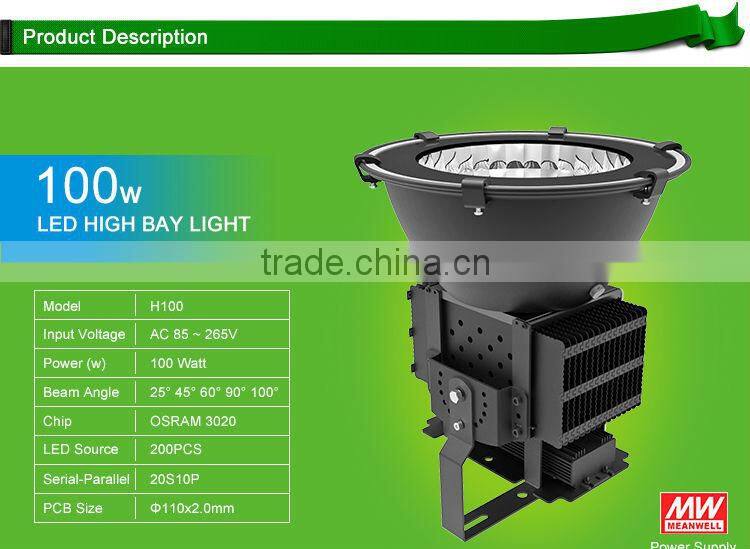 made in China factory price100w led high bay distributor