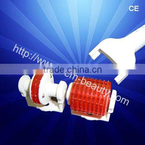 titanium MTs derma roller with 405 nm blue Led light for skin rejuvenation and wrinkle removal with CE