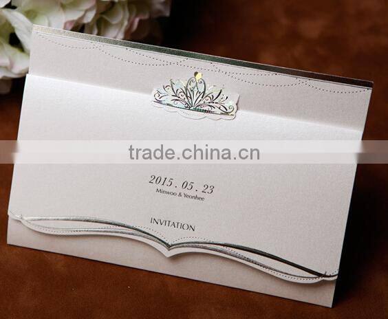 Crown China wedding invitation
