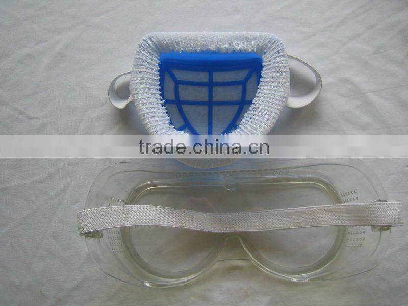 2pcs safety goggle and filter mask set